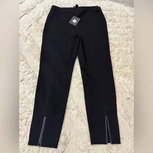 St. John x NORDSTROM- Elegant Black Women's split hem Pants- size 8 NWT 🖤🖤🖤