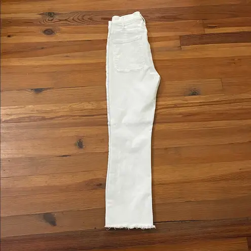 Mother White The Hustler Patch Pocket Ankle Jeans Womens Size 30 10367