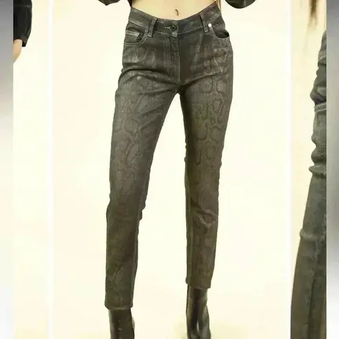LAUREN VIDAL | Snakeskin Print Jeans Size XL