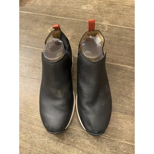 Vionic  Cece Black Leather Slip-On Sneaker Bootie Ankle Boot  Womens Sz 7.5 Wide - Image 10