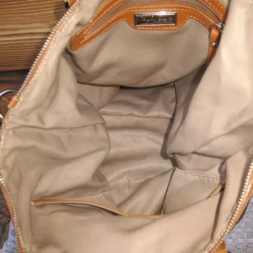 Vintage Valentina Pebbled Leather Two Tone Bag Black