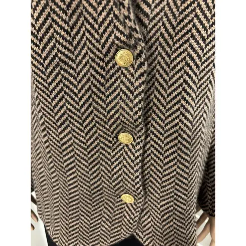 BlOOMINGDALES Brown Black Herringbone 2