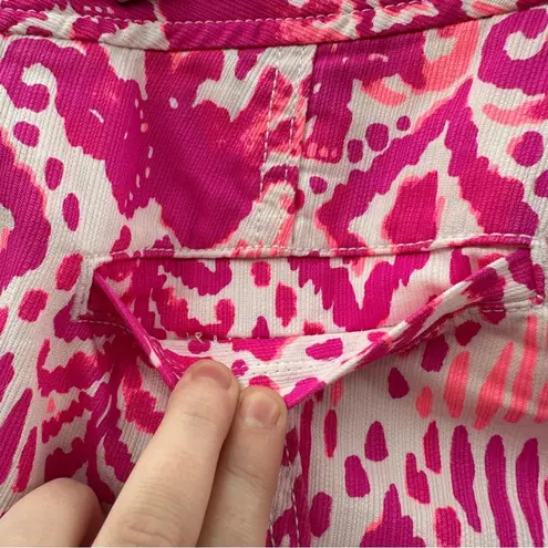 Lilly Pulitzer Liana Mid Rise Shorts in Tons of Fun Magenta Sz 6