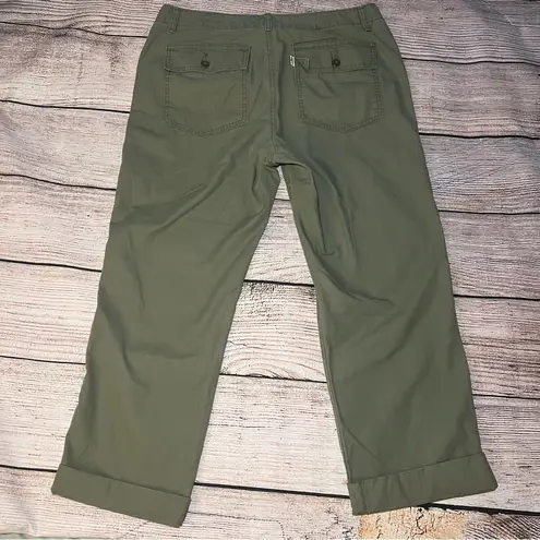 Levi's  Capris Chino Pants Hazy Green‎ Women’s Size 30 Utility Boho Utility Pants