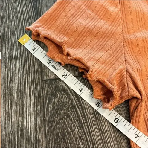 Hippie Rose  Orange With Lace Crop Top Size Large - Image 10