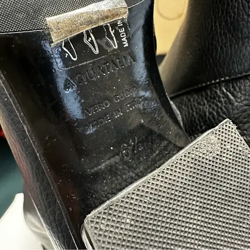 Aquatalia Boots Womens 6.5 Black Over The Knee Leather Riding Equestrian