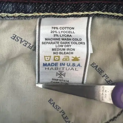 Habitual dark wash straight leg jeans