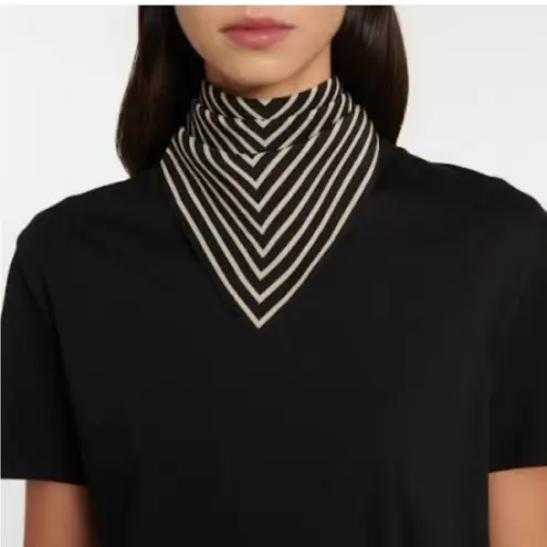 TOTEME signature monogram silk scarf