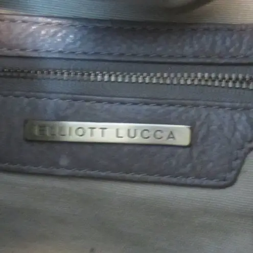 Boho Chic Slouchy Gray Leather Hobo Shoulder Bag Elliott Lucca