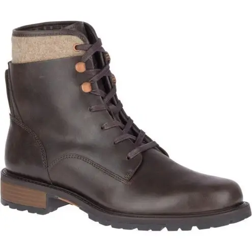 Merrell NEW Womens Boots Olivia Dark Legacy Lace Waterproof Espresso Siz…