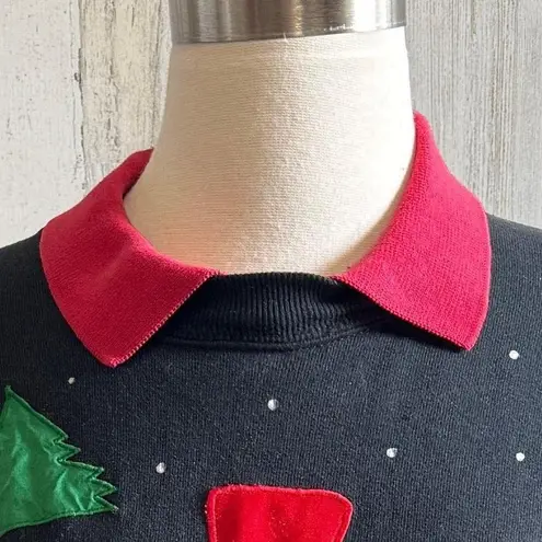 Vintage Snowman Sweatshirt XL Double