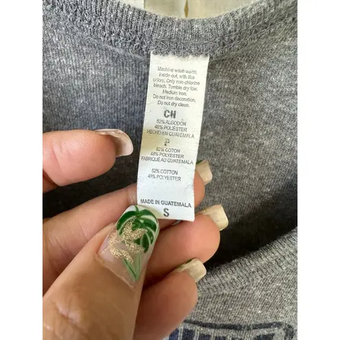 Wehiwa Pauahi Built Hawaiian Heather Gray Graphic Ribbed Scoop Neck Tank Top S