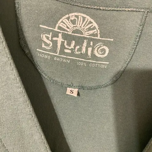 Studio Blue Cardigan Sweater Lightweight Knit and pants