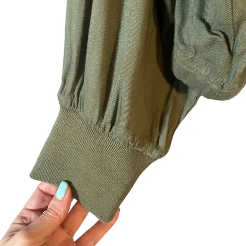 Jack by BB Dakota  Olive Full Zip Dolman Sleeves Jacket Women Sz M