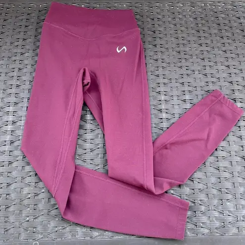 Take Life Further Burgundy Activewear Leggings