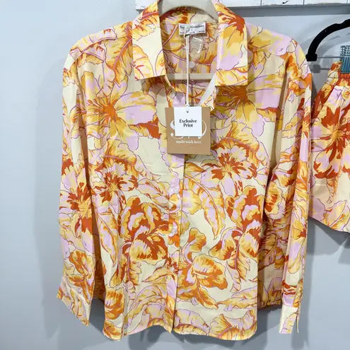 Seven Wonders Tropicana Floral Set NWT Size 4 Yellow