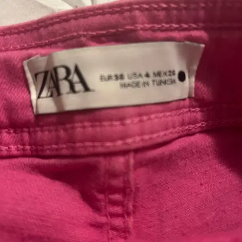 ZARA  Pink Flare & Wide Leg Jeans