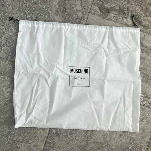 “100% PURE MOSCHINO” White Leather Shoulder Bag, New with Tag
