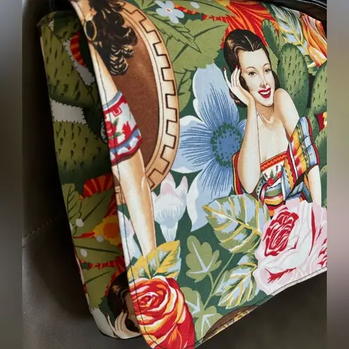 Handmade Messenger Bag with Senorita Pin