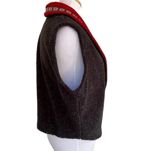 90’s Style County Clothing Co Fleece Western Style Vest M NWT Black Size M
