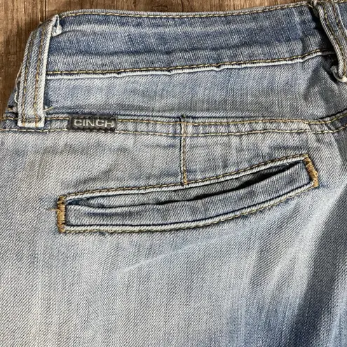 Cinch Jeans Women's 29L Blue Lynden Trouser Wide Leg Western Denim Cowgirl Rodeo