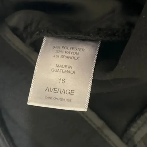 New York & Co Women Pants 16 Averege Black Stretch Work Minimalist Office Career