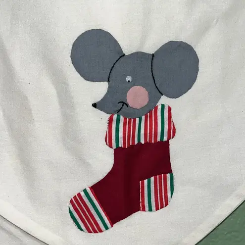 Vintage Christmas Eyelet Holiday Dress Detachable Collar