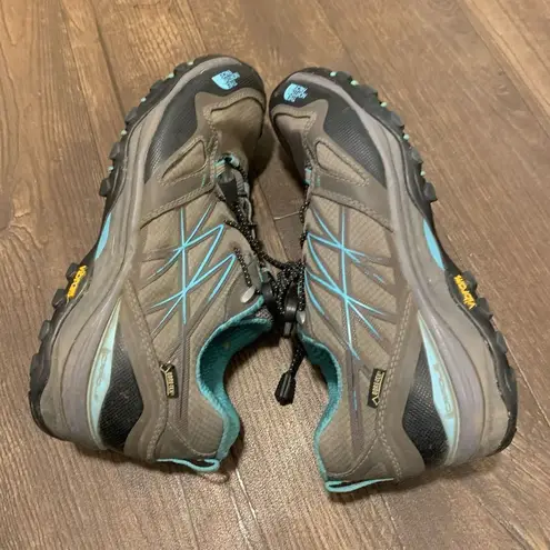 The North Face  Force teal and brown athletic hiking 9.5 shoes