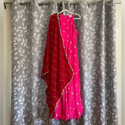 SANI Nila Anarkali with Dupatta Pink Size M