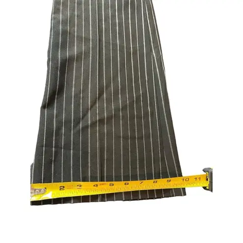 Stooshy Black White Pin Stripe Flare Career Dressy Size 7 Pants NWT