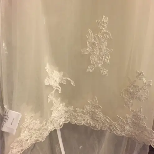 Alfred Angelo Lace beaded aline tulle wedding gown