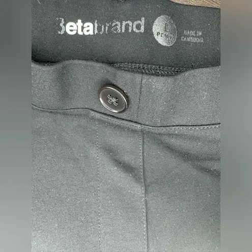 Betabrand Classic Straight Leg Yoga Dress Pants Size LP Black