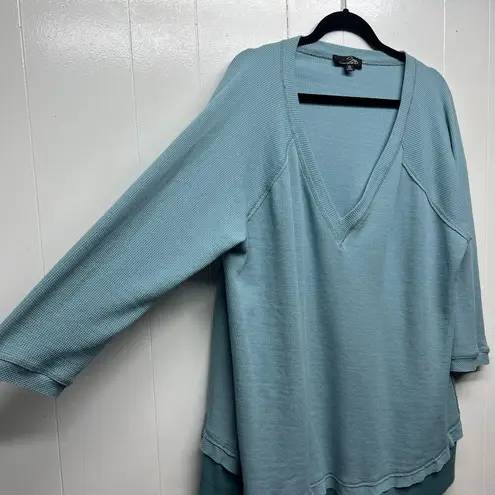 Suzanne Betro Suzzane Betro Womens Sweater 3X Waffle Knit Casual Lounge Relaxed Comfort