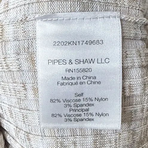 Veronica Beard Richie Ribbed Knit Space Dyed Midi Dress Ruffle Cuff Fitted Small