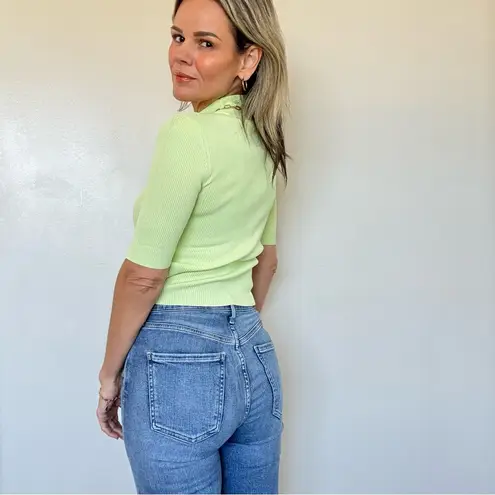 Bec & Bridge Citrus Club Knit Top In Green