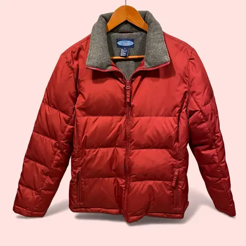 Cute vintage 90s Cherry down fleece lined puffer Fuda Sport warm cozy winter Gray Size M