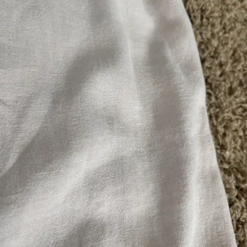 Sigrid Olsen Wide Leg Linen Pants in Women's Size Large in Ivory Beachwear - Image 4