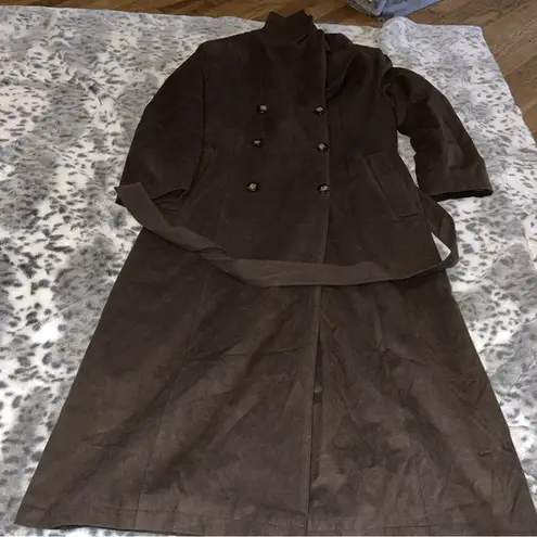 Stanley Blacker Trench Coat Size 8