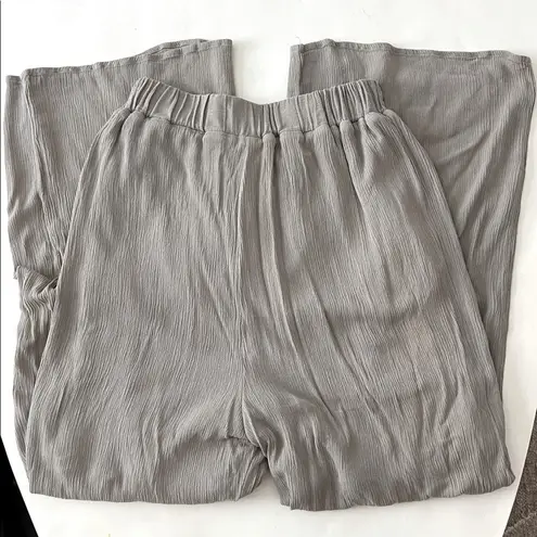 West Kei x Nordstrom Sage Green Super Wide Leg Flowy Gauze Pants XS