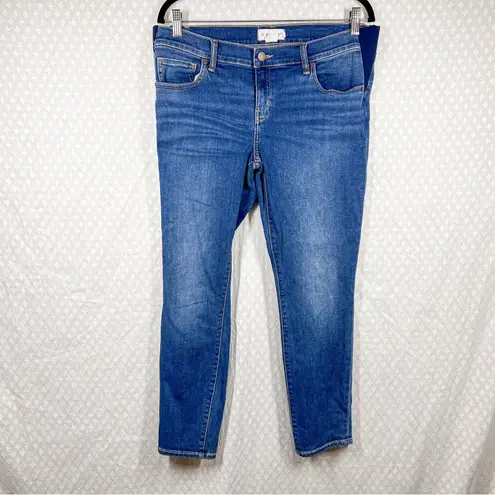 Hatch Dark Wash Side Panel Skinny Maternity Jeans Blue Size undefined