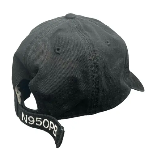 Big Bunny Women's Black Embroidered Adjustable Strapback Baseball Cap Hat OS