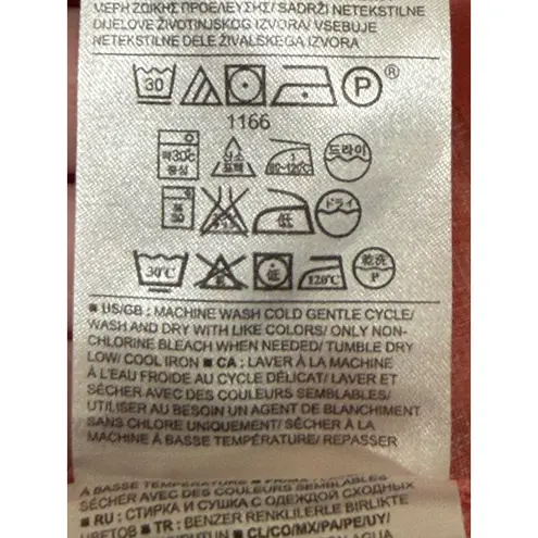 Gap  Coral Pink 100 Linen Fit Flare Dress Size 4 Sleeveless Pleated Summer