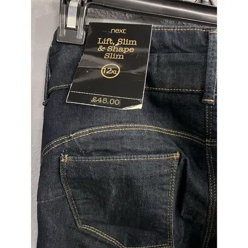 NWT Next Lift & Shape Skinny Blue Indigo Jeans Size 12XL