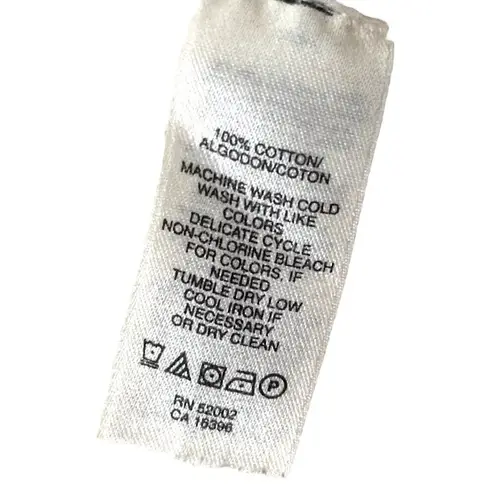 DKNY Jeans Small White Cotton Zipper Front Sweater 88i