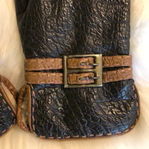 Vintage Van Raalte Faux Leather Ladies Gloves