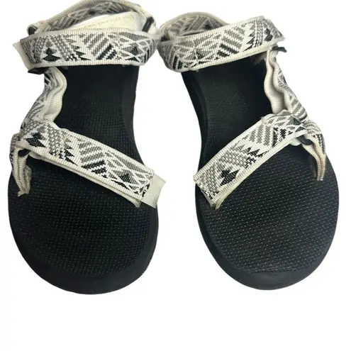 Teva  Original Universal Sandal Size 7 Boomerang White Gray Aztec Slide sz 7