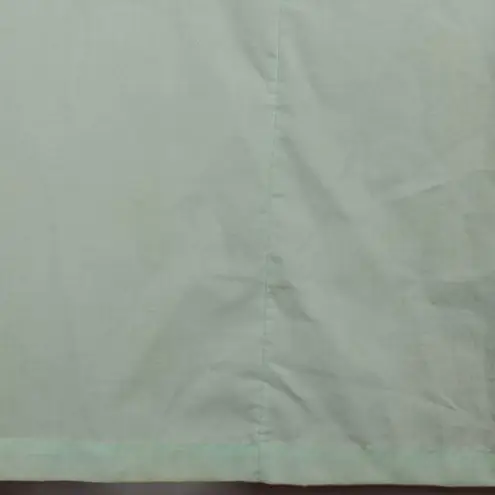 Vintage 1960s–70s Sears Pastel Green House Dress Floral Embroidery & Bow Detail Size XL