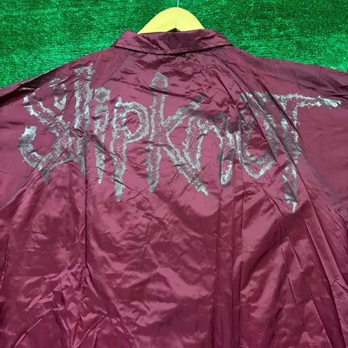 Slipknot Logo Heavy Metal Band Button Up Windbreaker Size XXL - Image 3