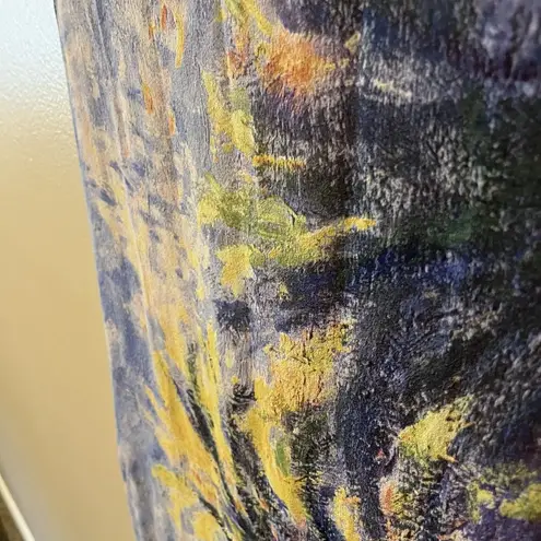 metropolitan museum art scarf Silk Claude Monet Palm Trees Bordighera Art Wear Blue