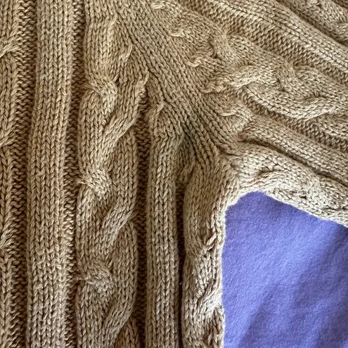 Jack Wills Women’s Cotton Cable Knit Sweater in Yellow US 6/UK 10